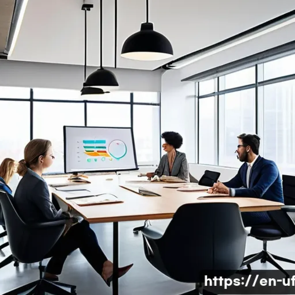 제약 기반 창의성을 위한 혁신적 사고의 중요성 - A dynamic modern office scene showing a diverse team of professionals collaborating intensely around...